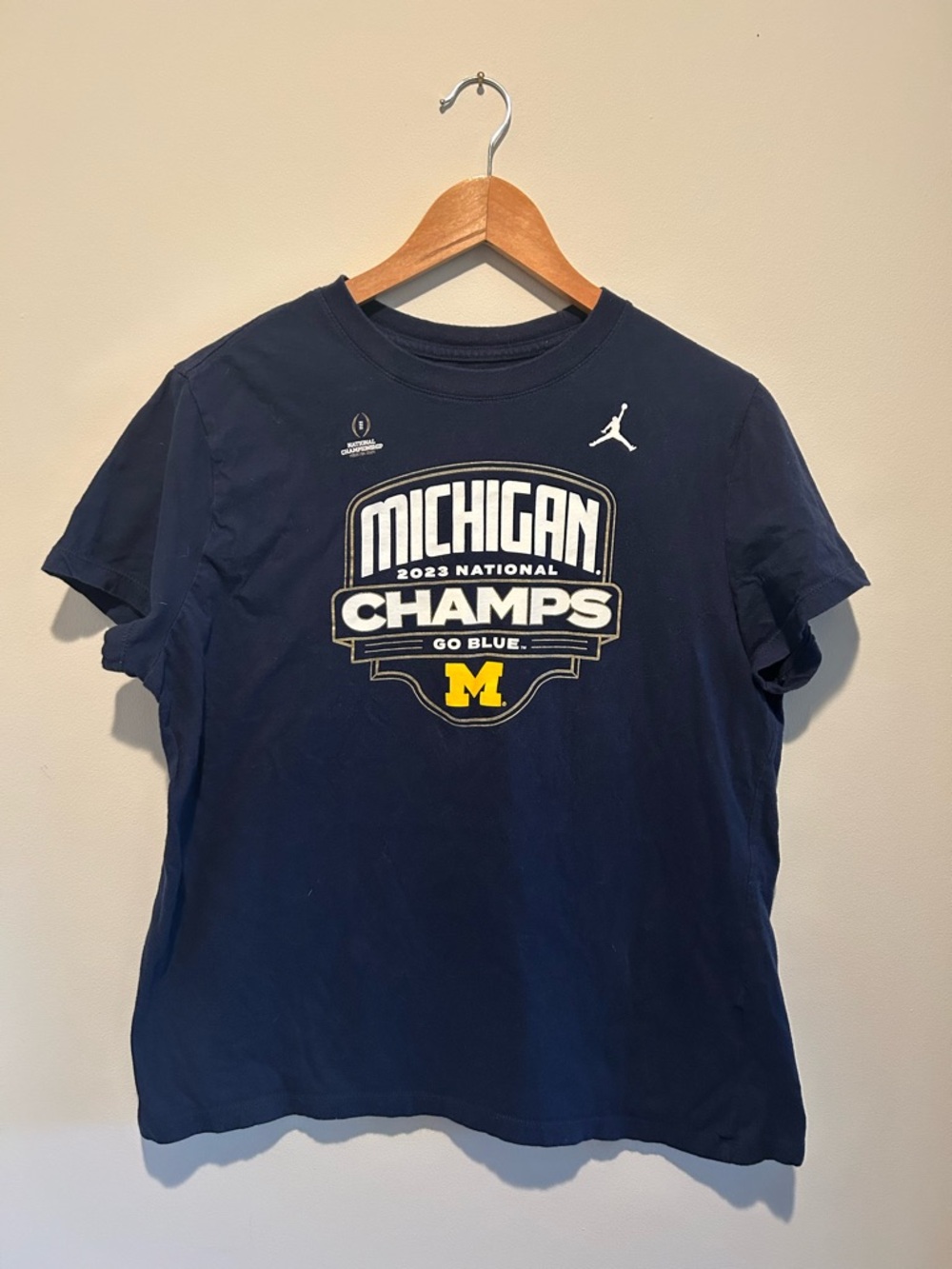 Official Michigan Wolverines 2023 National Champion Football Classic Tee